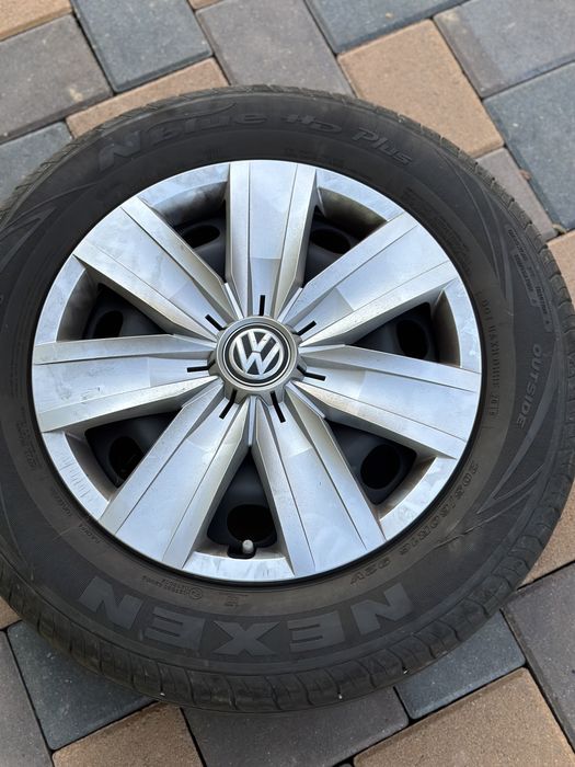 set de 4 roti (jenti,capace,cauciucuri) originale volkswagen