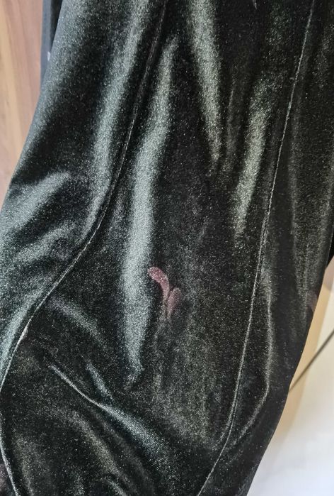 Черно луксозно манто връхна дреха от фин плюш