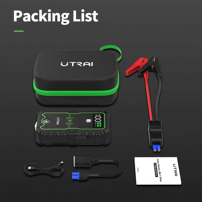 Aвариен стартер за автомобили Бустер Jumpstarter Utrai JS1-Pro 2500А