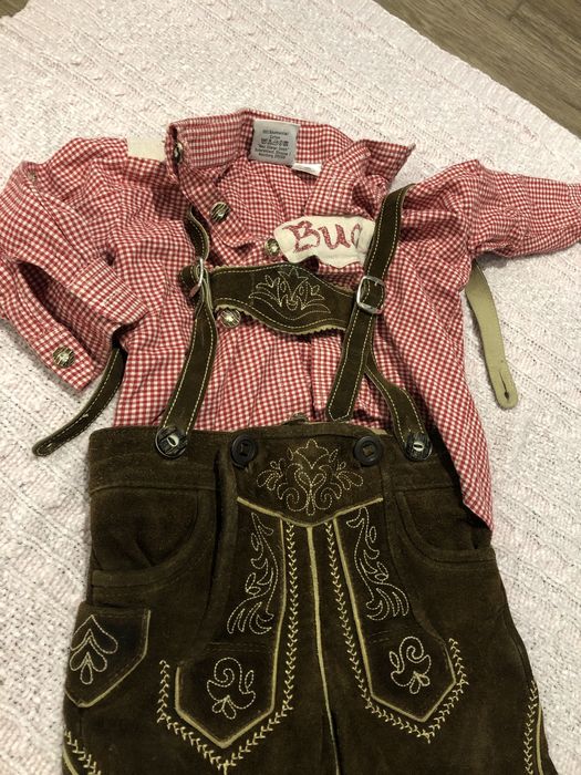 Lederhose si Camasa Oktoberfest Marime 86