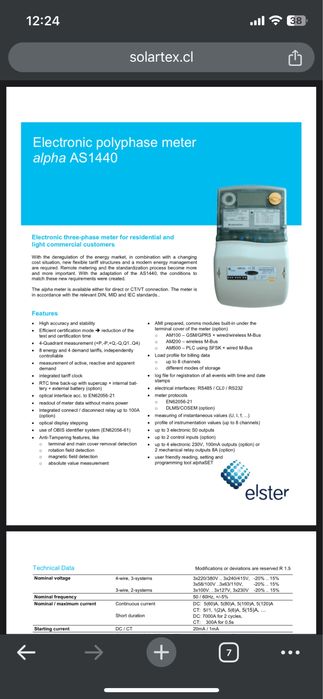 Полифазен електромер