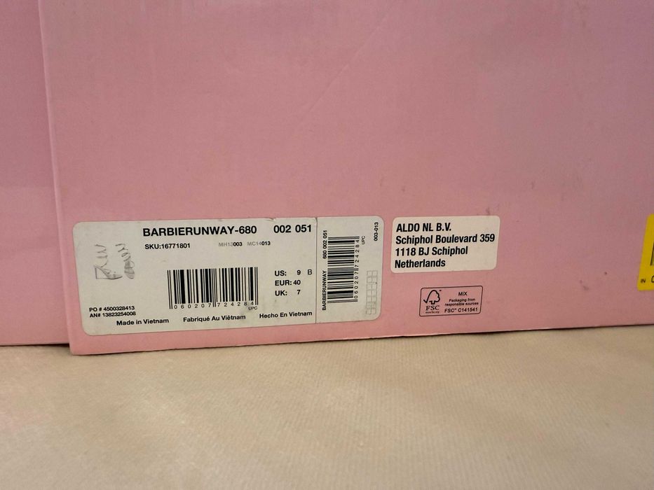 Barbie Runway Sandale cu toc ALDO- light pink EU 40