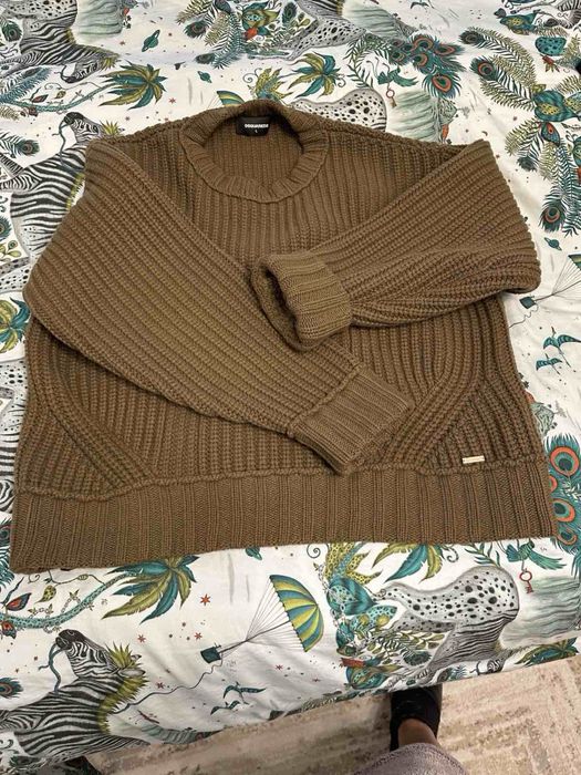 Зелен пуловер Dsquared2