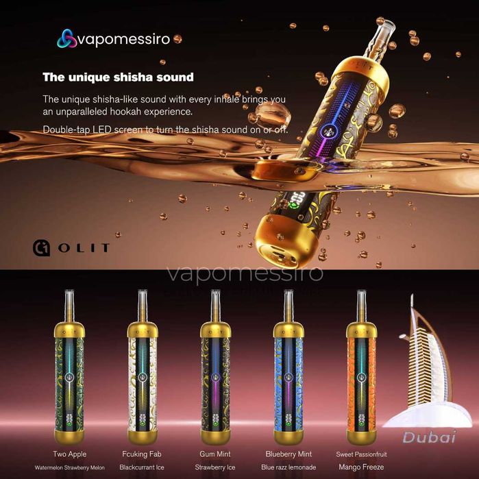 Vape !Cadoul Perfect !Narghilea Cu Sonor si 60.000 Puffuri !