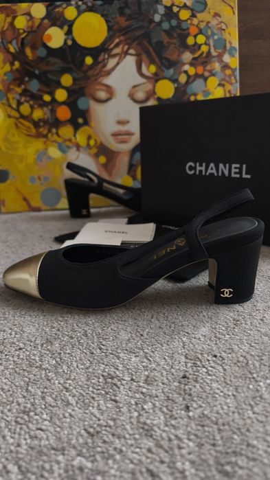 Chanel Токчета Обувки Дамски Размер 38 Пълен Комплект