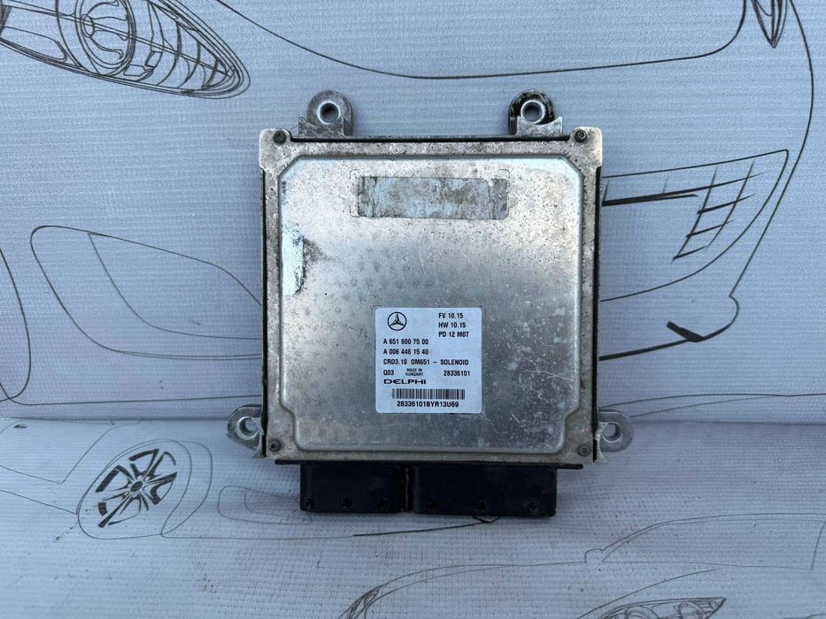 Calculator Motor ECU Delphi CRD3.10 OM651 Mercedes-Benz E W212 3.0 Diesel A6519007500 / A0064461540 2010 / [2009-2016] / (5B2)