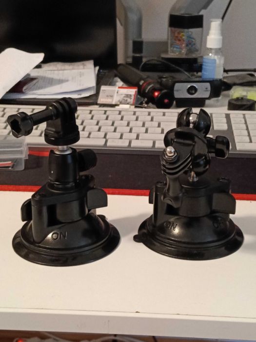 Ventuza vacuum camera video sport actiune baza magnetica suction cup adeziva lipici magic arm cap prindere