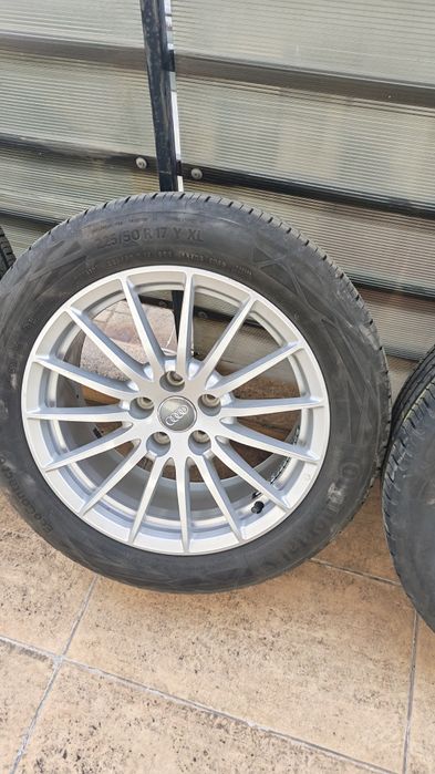 Jante audi 17 cu anvelope continental 225 50 17