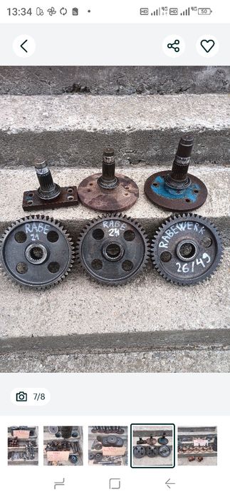 Piese freza grapă rotativa pinion slamAx.