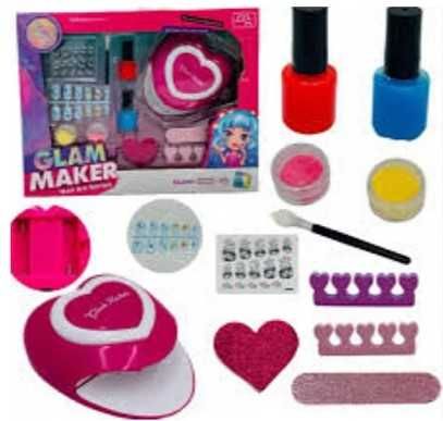 Детски комплект за маникюр със сушилня за изкуствени нокти