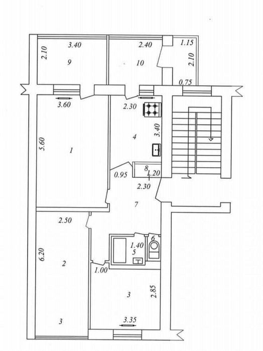 Продаётся 3/3/4 | 84 м² | Ц-1