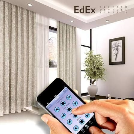 Установка умных карнизов