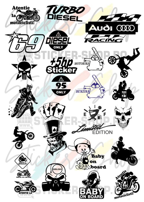 Realizez stickere personalizate