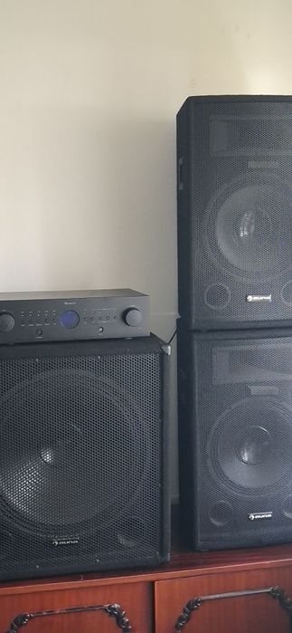Boxe auna pro cube 2.1  cu subwoofer de 1600w