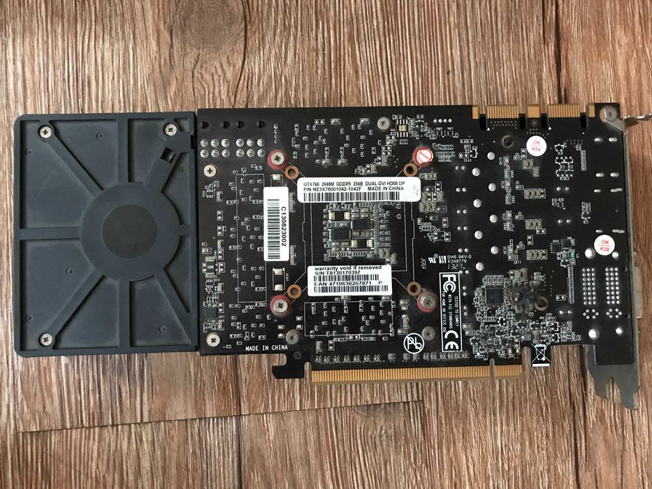 Видеокарта Palit GeForce GTX 760 под ремонт.