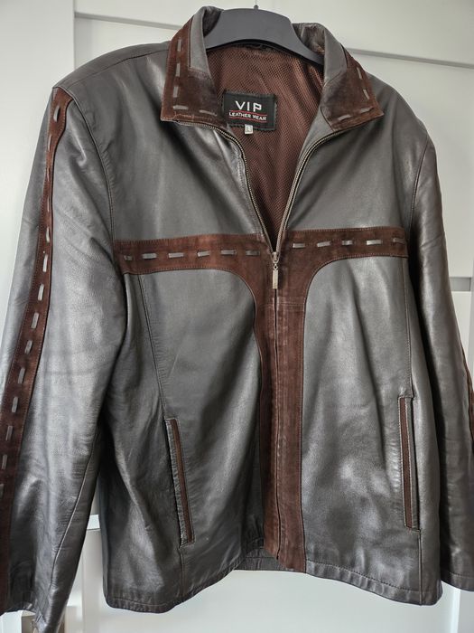 Geaca de piele naturală barbati L