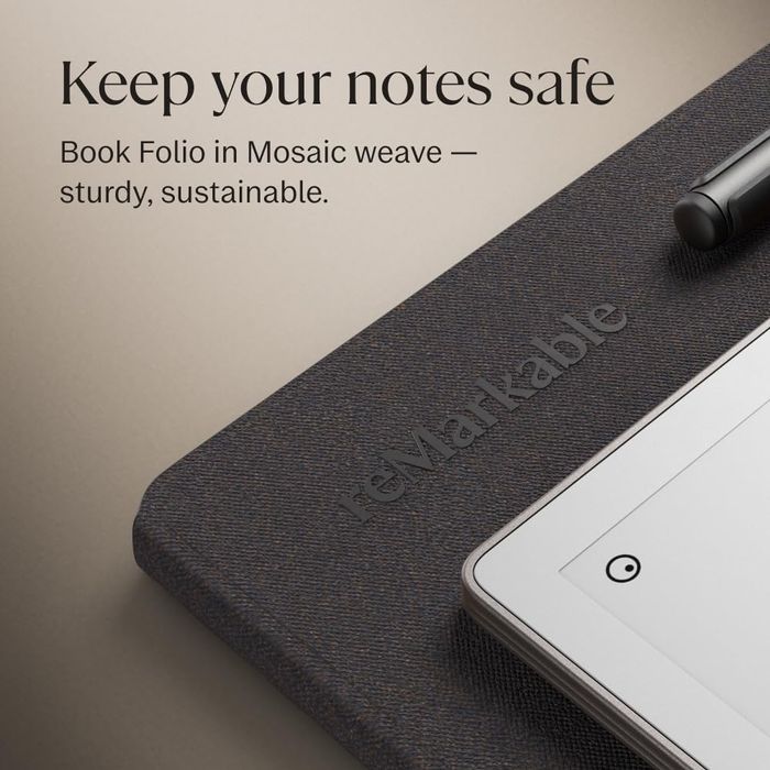 ReMarkable Paper Pro + Marker Plus + Book Folio (Mosaic Weave)