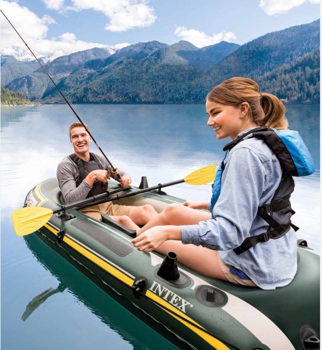 Barca Intex Seahawk 2, pompa si vasle incluse