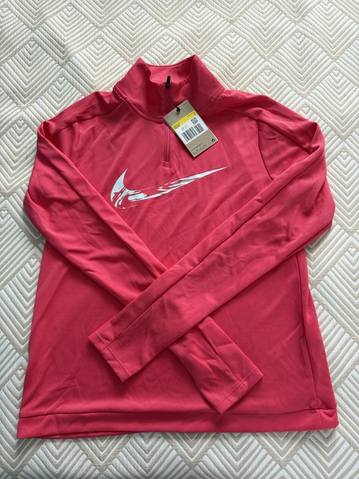 NIKE Дамски комплект DRI-FIT, размер S, цикламено и черно