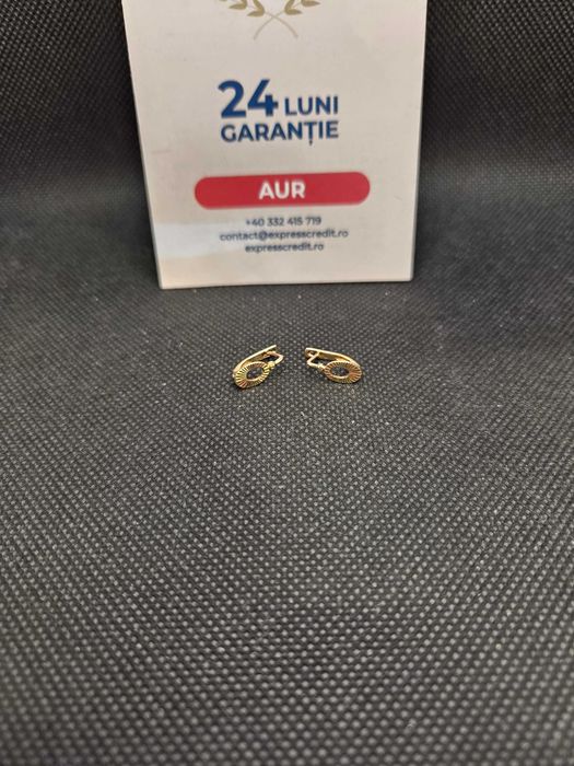 Cercei aur 14K 1.67g (49991 Ag11 Piata Nicolina) Garantie 2 ani!