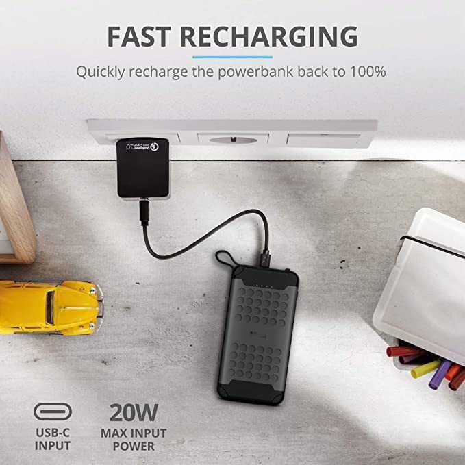 Baterie Externa Trust Hyke Outdoor 10000 mAH Dustproof Waterproof