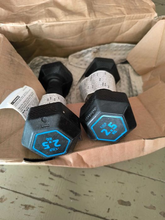 Дъмбели 2 по 2,5 кг.