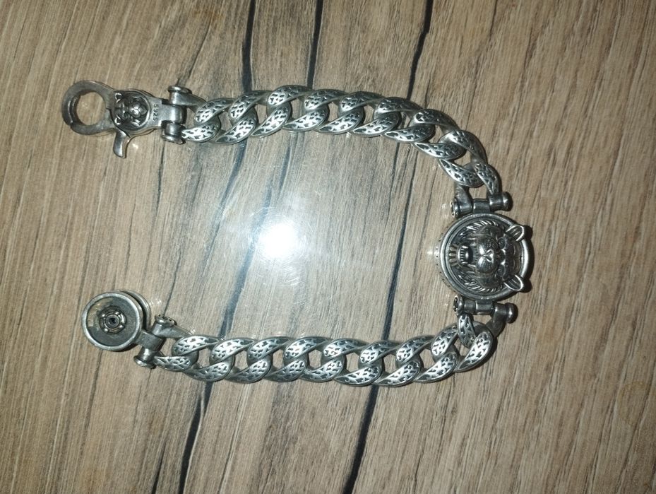 Цепь серебряная на руку