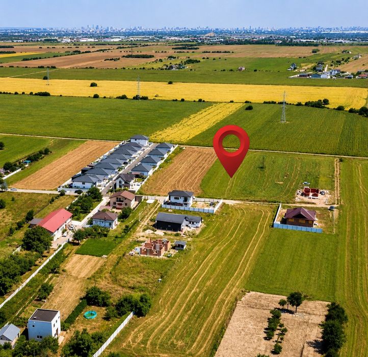 Teren 2.456 mp Zurbaua – 2 fronturi stradale | A0 la 2 km | Asfalt + utilități
