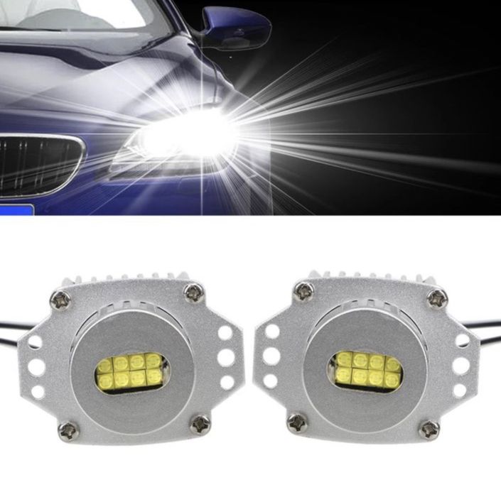 Set bec leduri marker Angel Eyes Xenon 160W Bmw seria 3 e90 e91 X5 e70