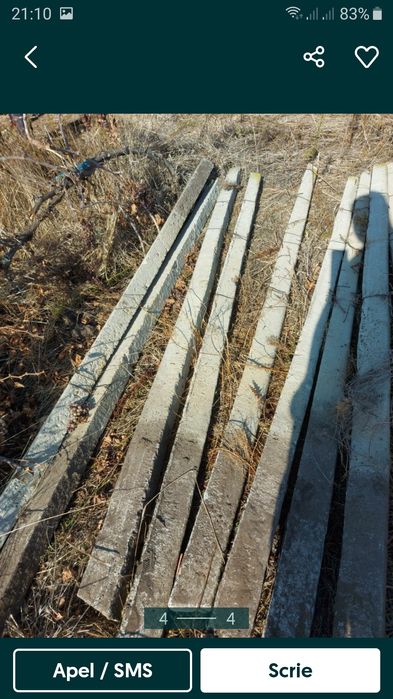 Șpalieri de beton de vînzare