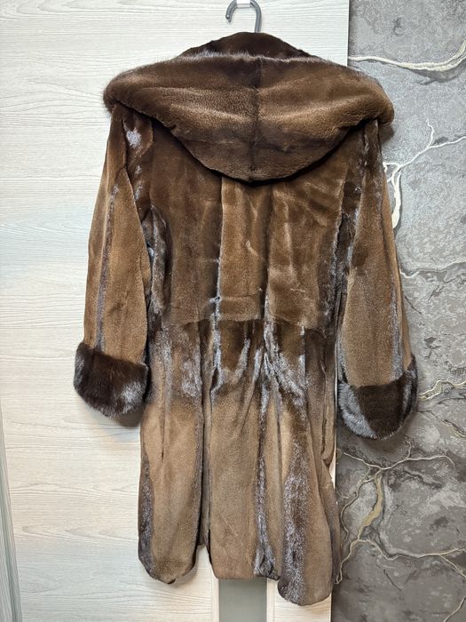 Шуба из стриженой норки