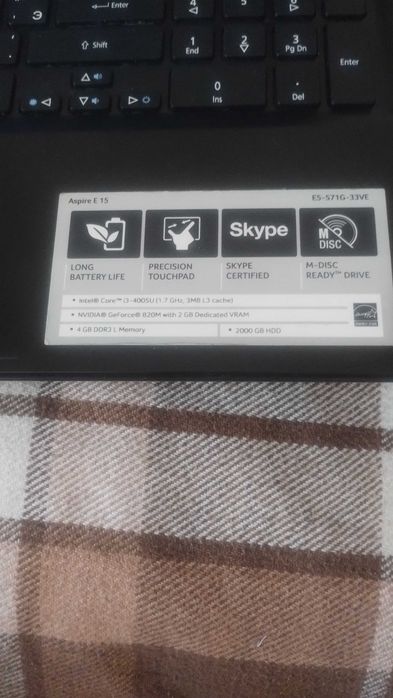 Продам ноутбк Асер E5-571G