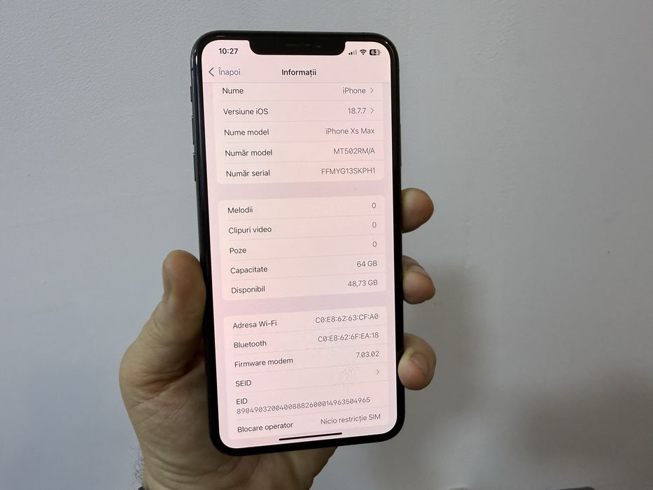 Iphone XS Max, 64 gb, Black