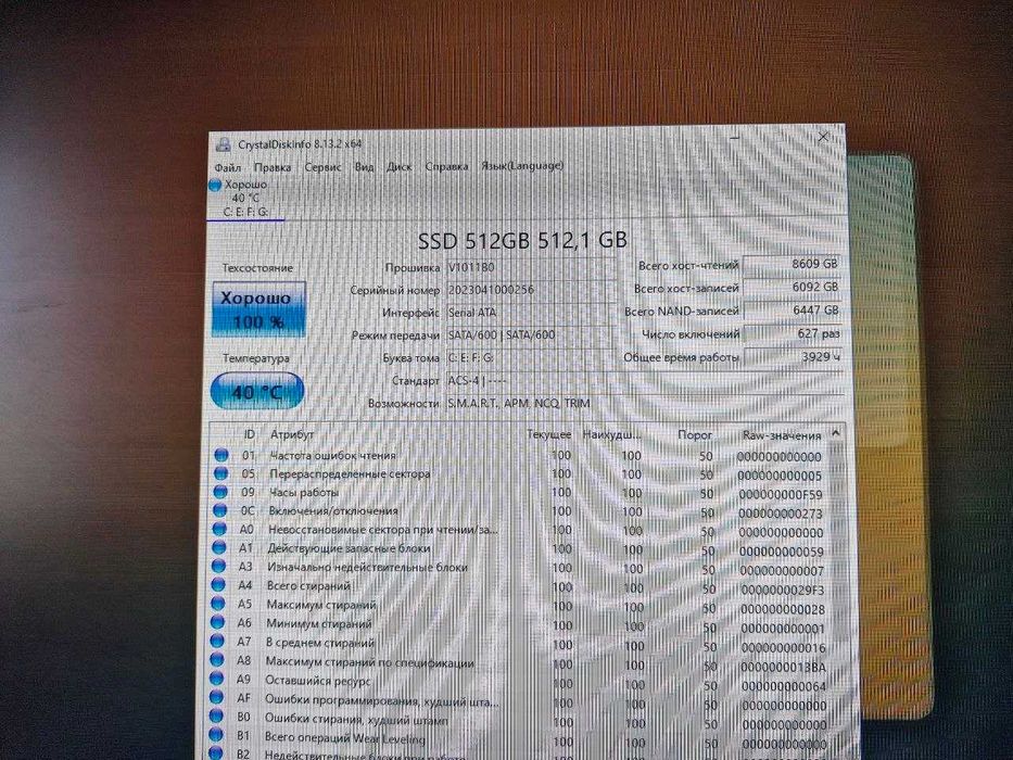 Ssd 512gb в хорошем состоянии