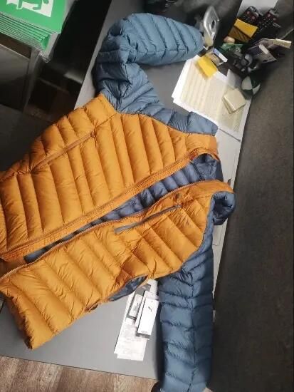 Geacă umplutură din puf Alpinism Galben - produs resigilat Decathlon