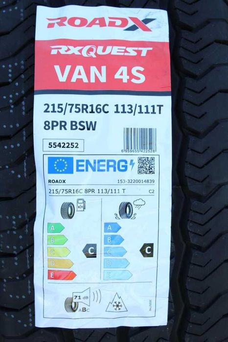 Anvelope noi 215/75R16C 113/111T, 8PR, RoadX, All Season