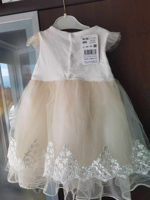 Официална рокля за малка принцеса 12-18 месеца