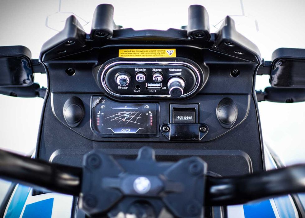 Motocicleta electrica de politie BMW F850 GS 2x 45W 12V