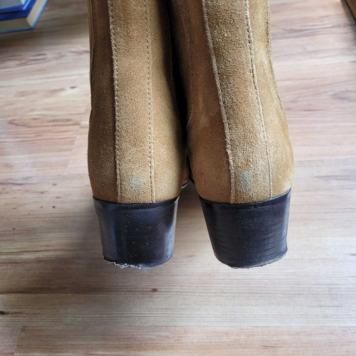 Botine piele intoarsa Zara