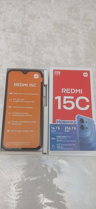REDMI 15C 16/256GB. Ideal + full komplekt!!!