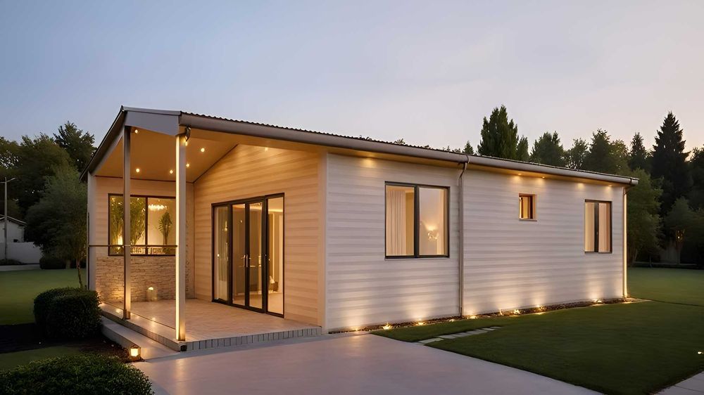 НА ИЗПЛАЩАНЕ - Модерна сглобяема къща с 2 спални и 2 бани, 57 кв.м