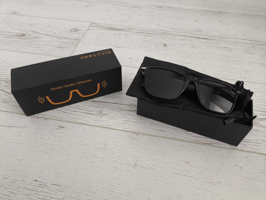 Смарт слънчеви очила, 9 часа батерия, тъч контрол, обаждания, изкуствен интелект, музика