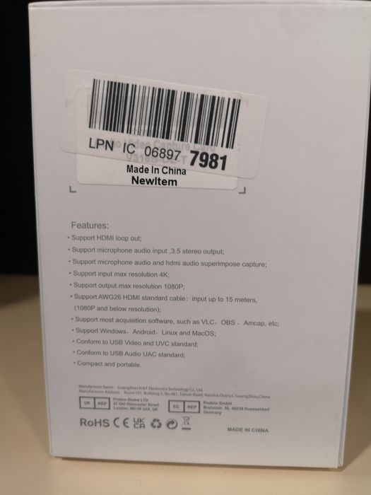 Доставка до СПИДИ АВТОМАТ 2,14€ -4K Ultra HD HDMI видео карта за засне