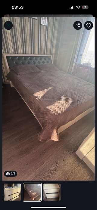 Продам кровать и комод