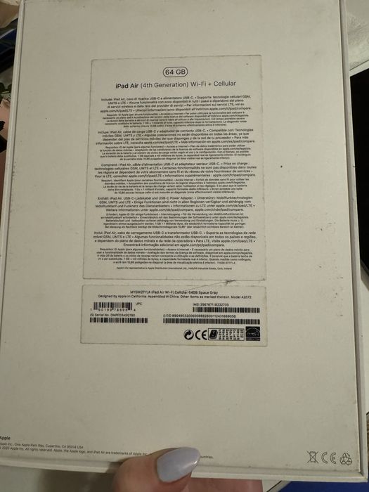 Apple iPad Air(4th generation), wi-fi si celular