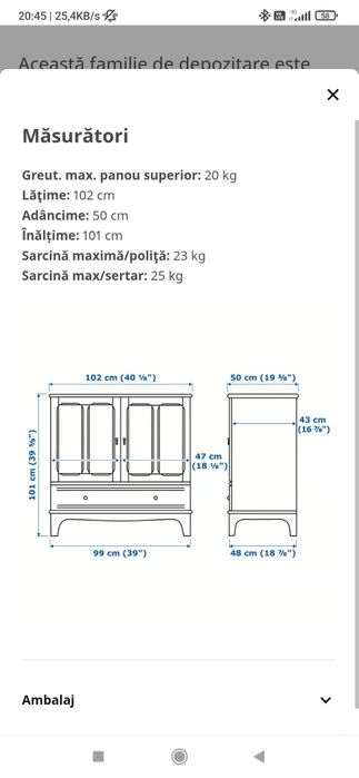 Comodă Lommarp Ikea