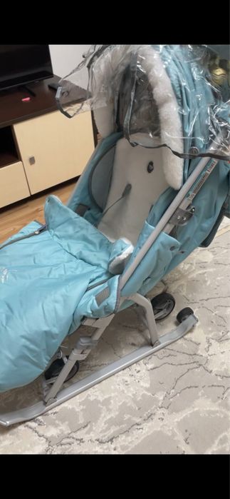 Санки-коляски зимние