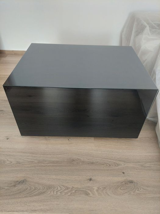 Masa din sticla cu 2 sertare incorporabile   î-47cm ,L-80cm  ,l-61cm(se poate doar în Craiova)