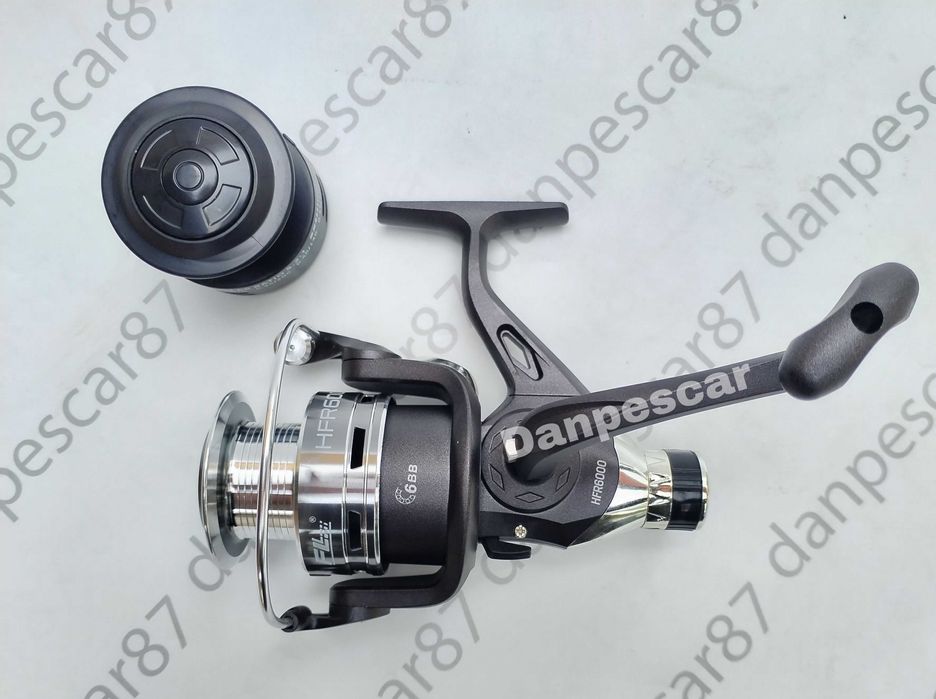 Mulineta Crap FL HFR6000 CU 6 rulmenti si TAMBUR METALIC