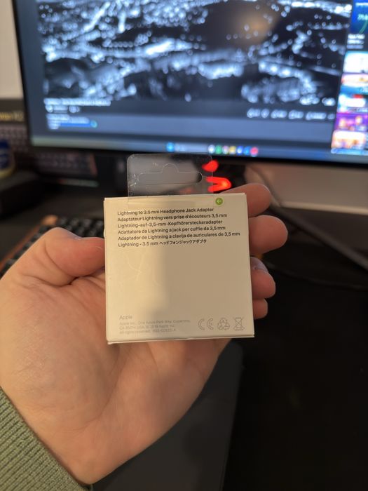 Adaptor Apple Lightning - 3.5 mm jack